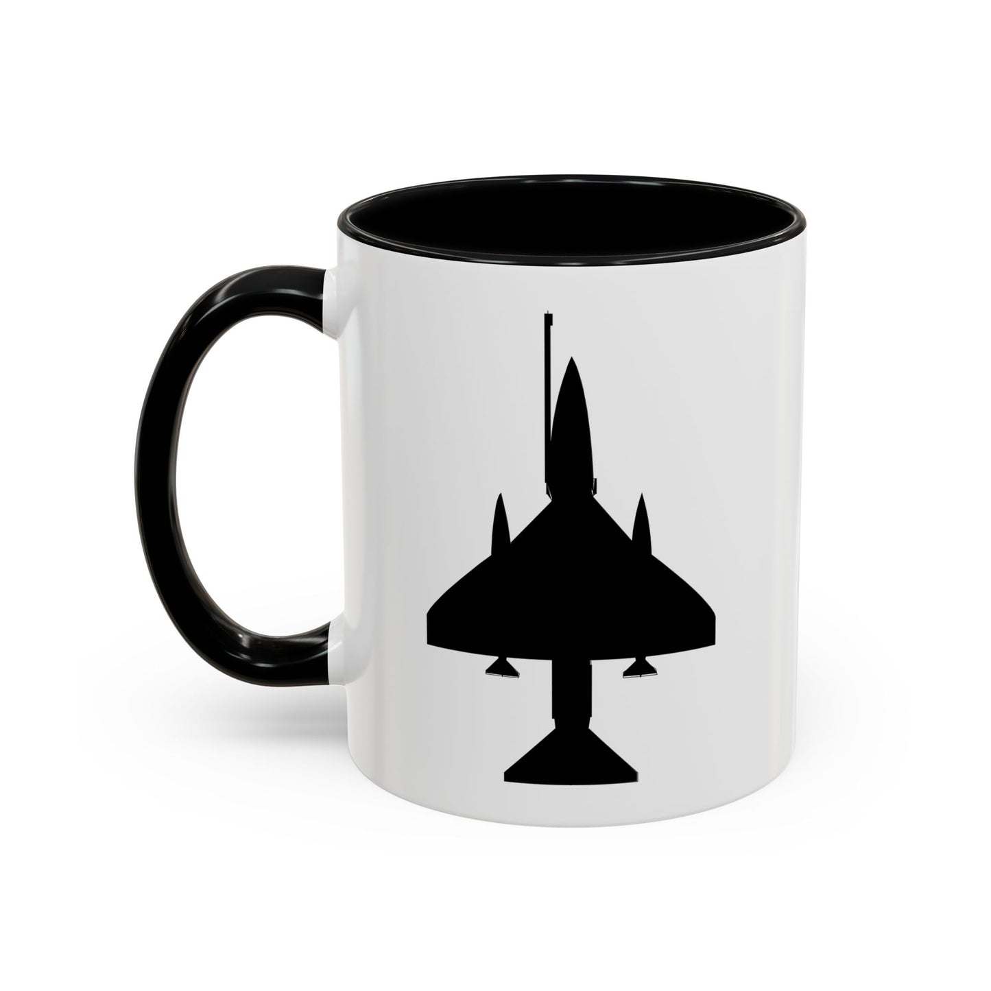 Accent Coffee Mug (11oz & 15oz) - Aircraft - A-4 SkyHawk - Top - Silhouette X 300