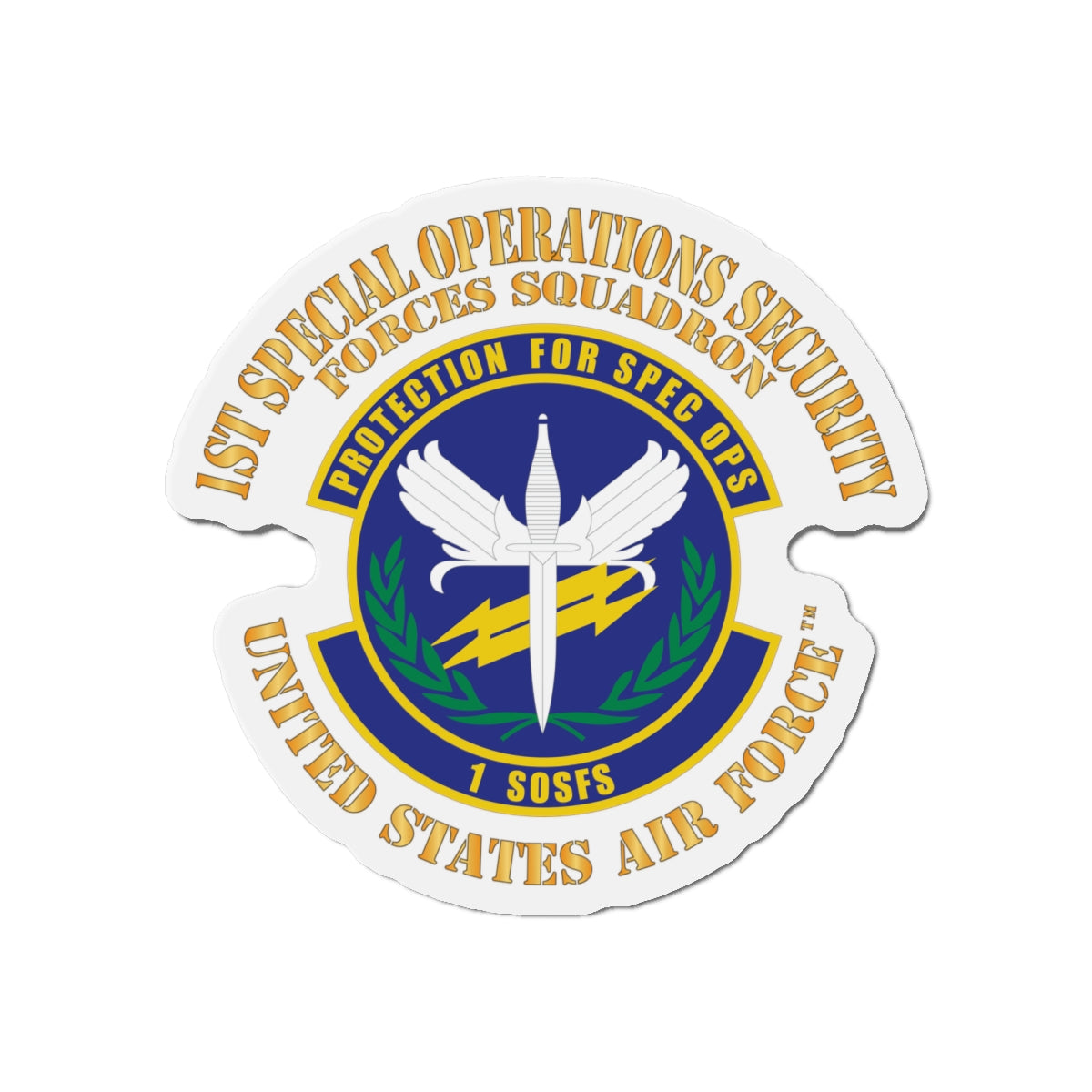 Die-Cut Magnet - USAF - 1st Special Operations Security Forces Squadron X 300