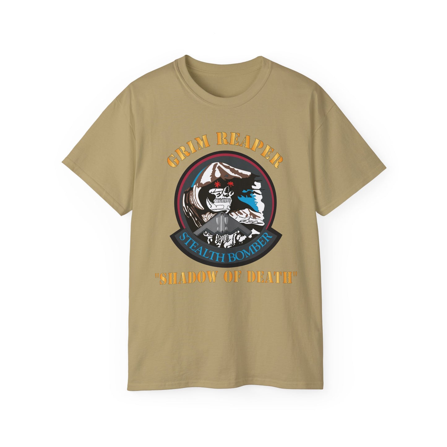 Unisex Ultra Cotton Tee - USAF - B2 - Grim Reaper - Stealth Bomber X 300