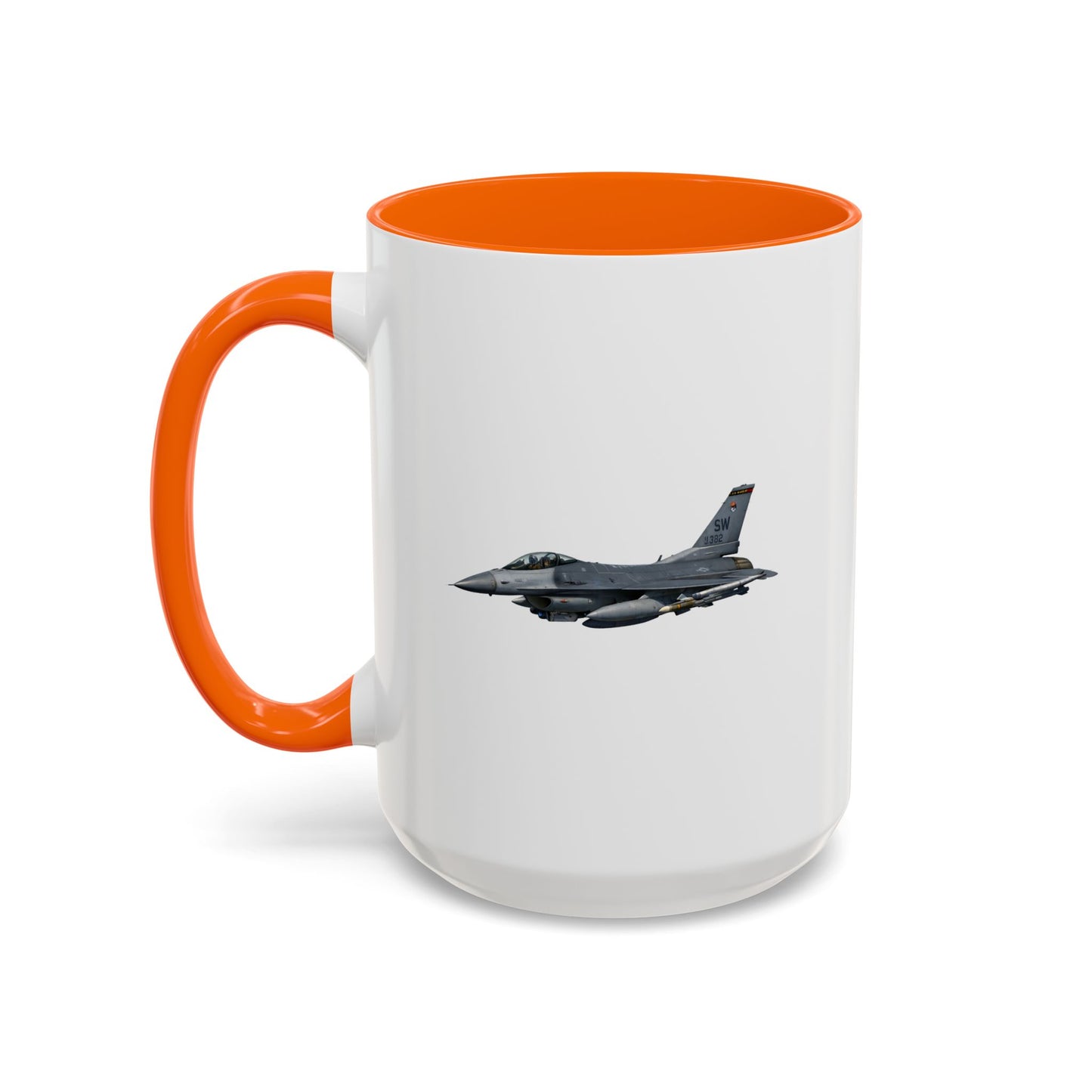 Accent Coffee Mug (11oz & 15oz) - USAF - F-16 Fighting Falcon wo txt X 300