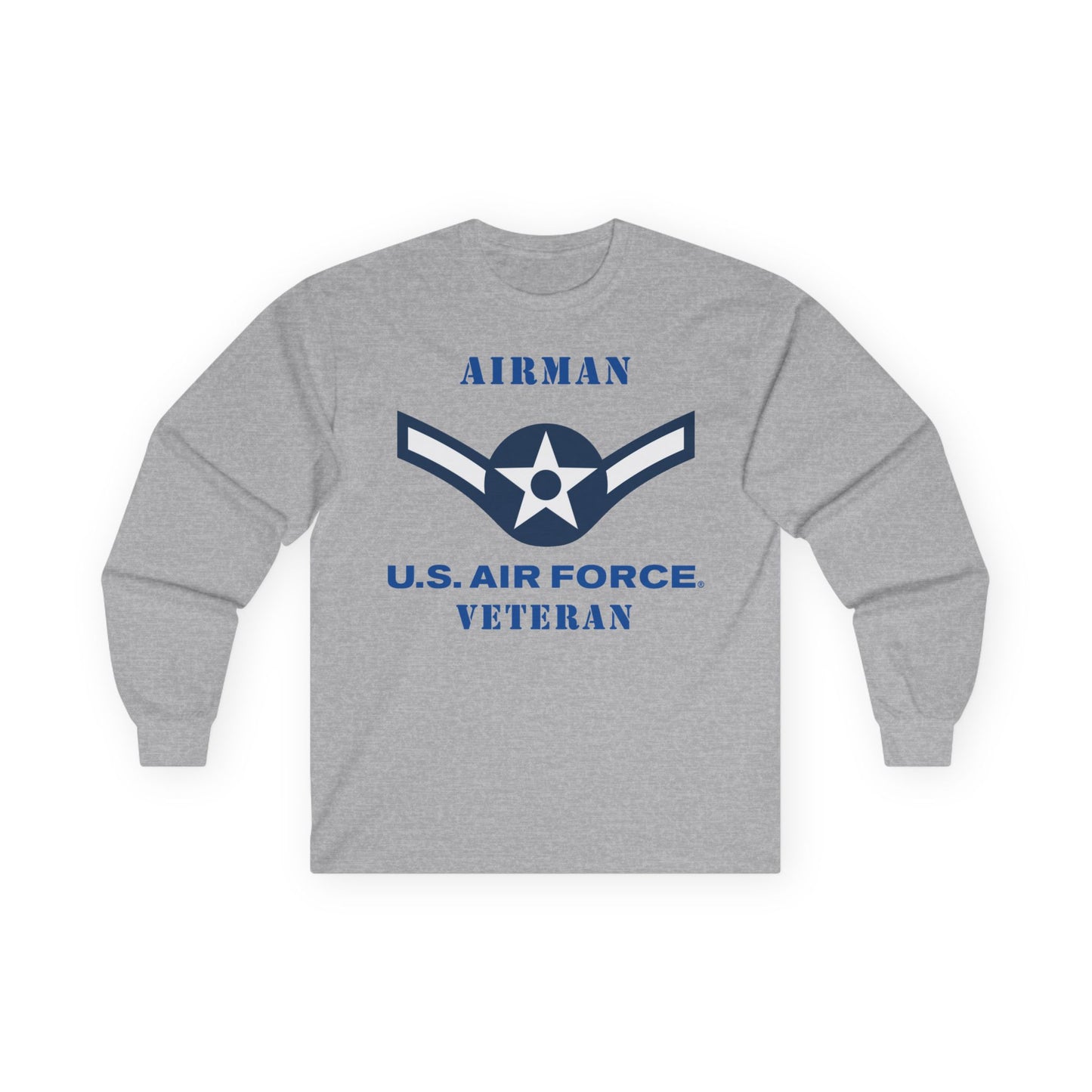 Unisex Ultra Cotton Long Sleeve Tee - USAF - Airman (E2) - 2020 - US Air Force - Veteran