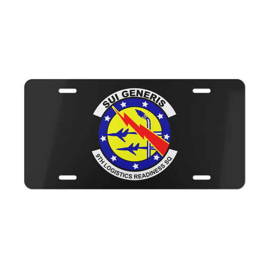 License Plate - USAF - 9th Logistics Readiness Squadron wo txt X 300