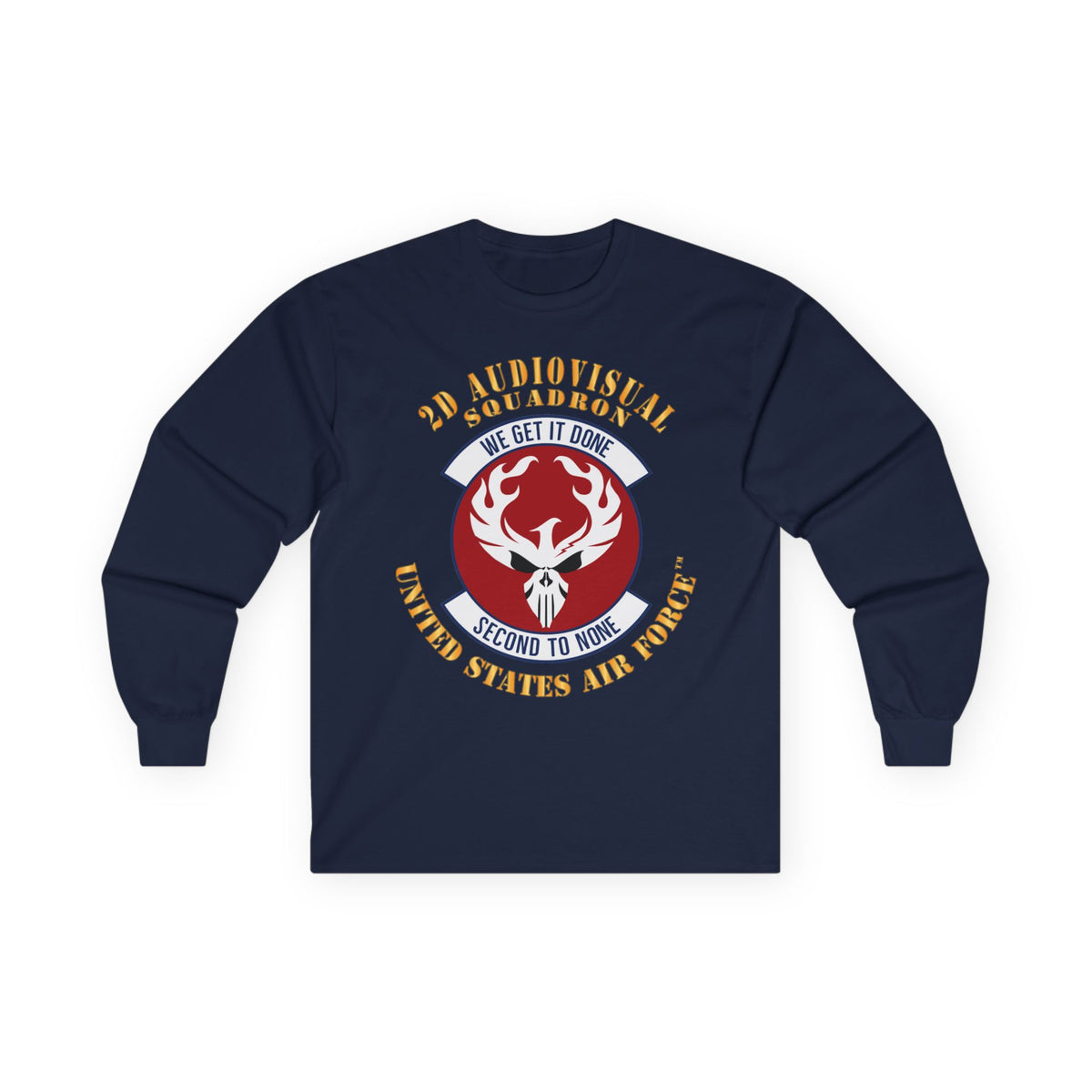Unisex Ultra Cotton Long Sleeve Tee - USAF - 2d Audiovisual Squadron X 300