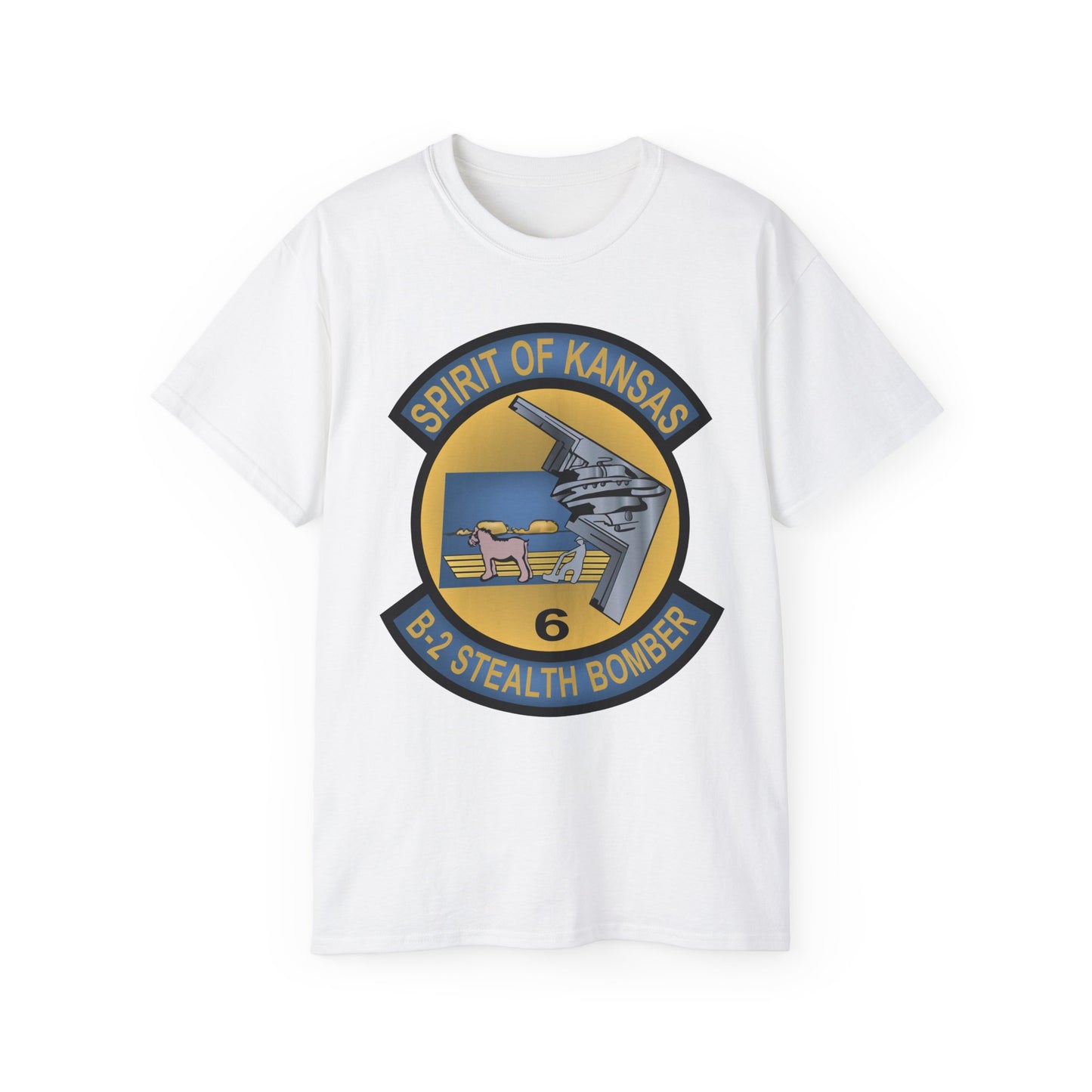 Unisex Ultra Cotton Tee - USAF - B2 - Spirit of Kansas - Stealth Bomber wo txt X 300
