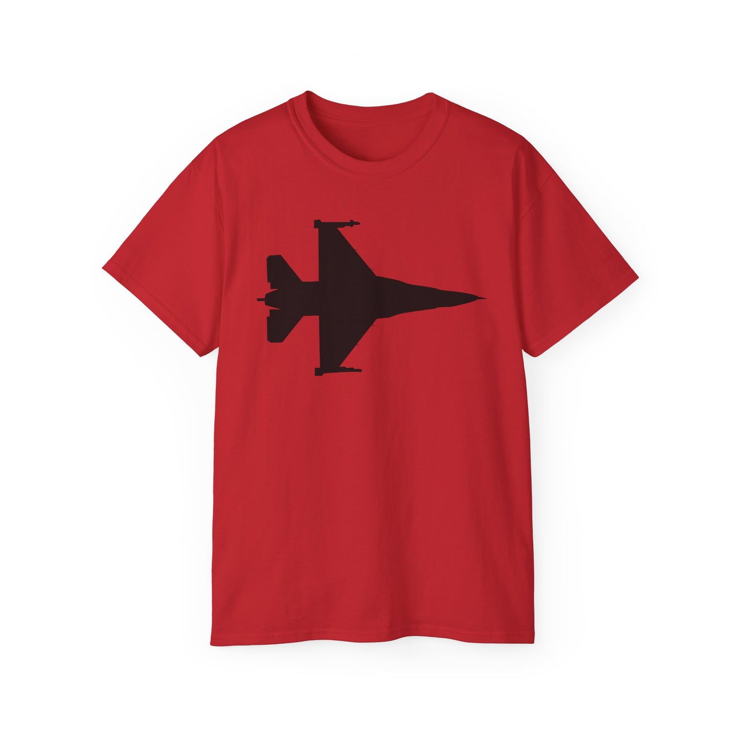 Unisex Ultra Cotton Tee - Aircraft - F-16 -Top - Silhouette - wo Txt X 300