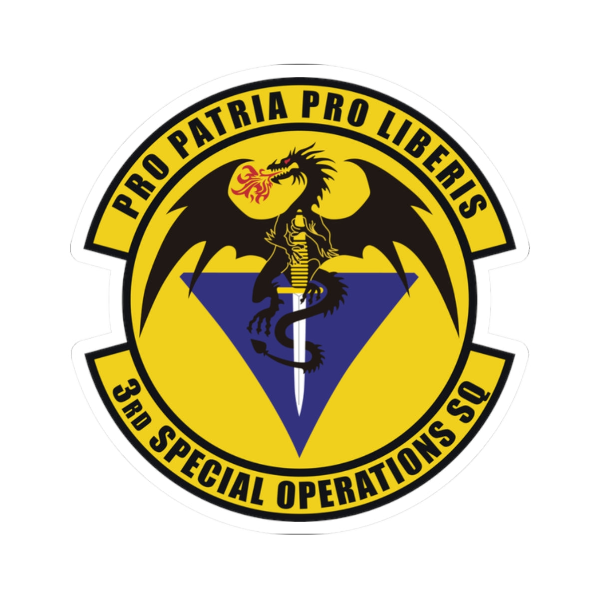 Kiss-Cut Stickers - USAF - 3rd Special Operations Squadron wo txt
