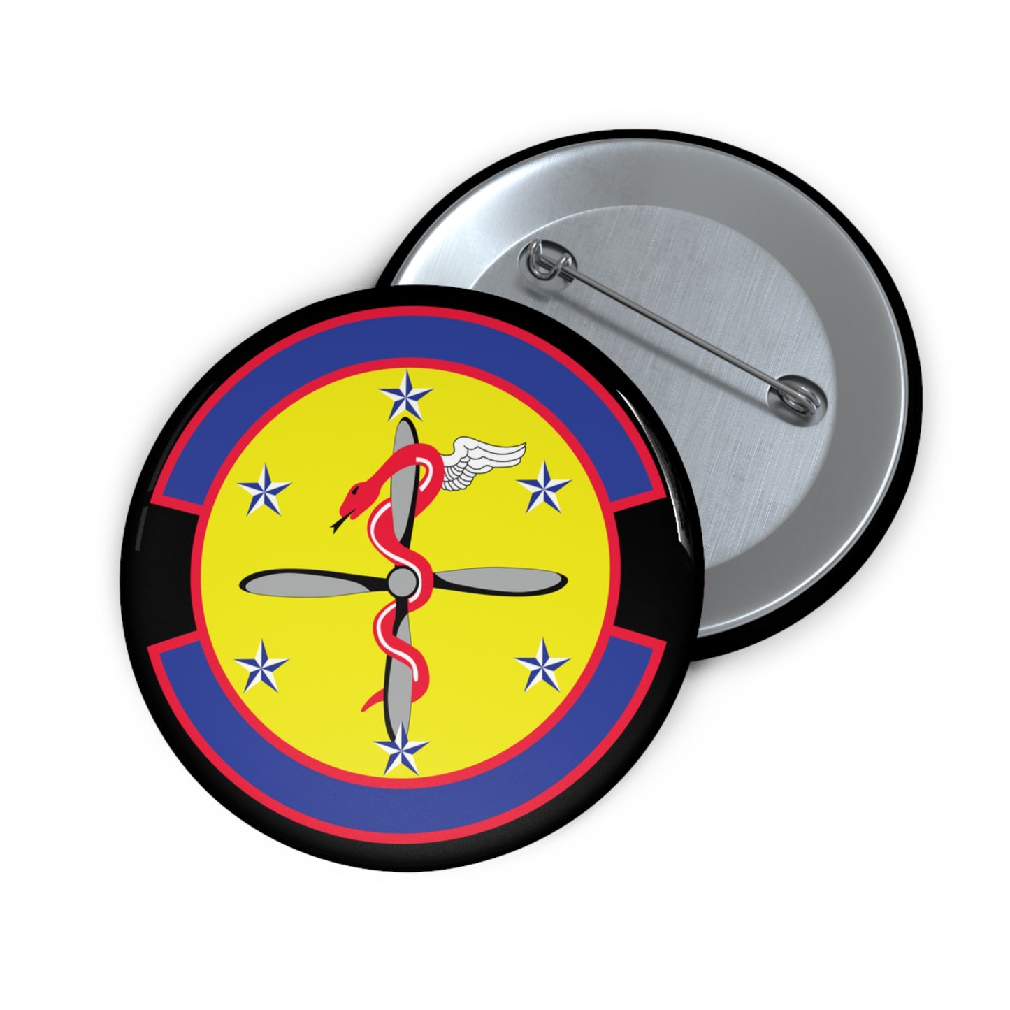 Custom Pin Button - USAF - 2nd Operational Medical Readiness Squadron wo txt