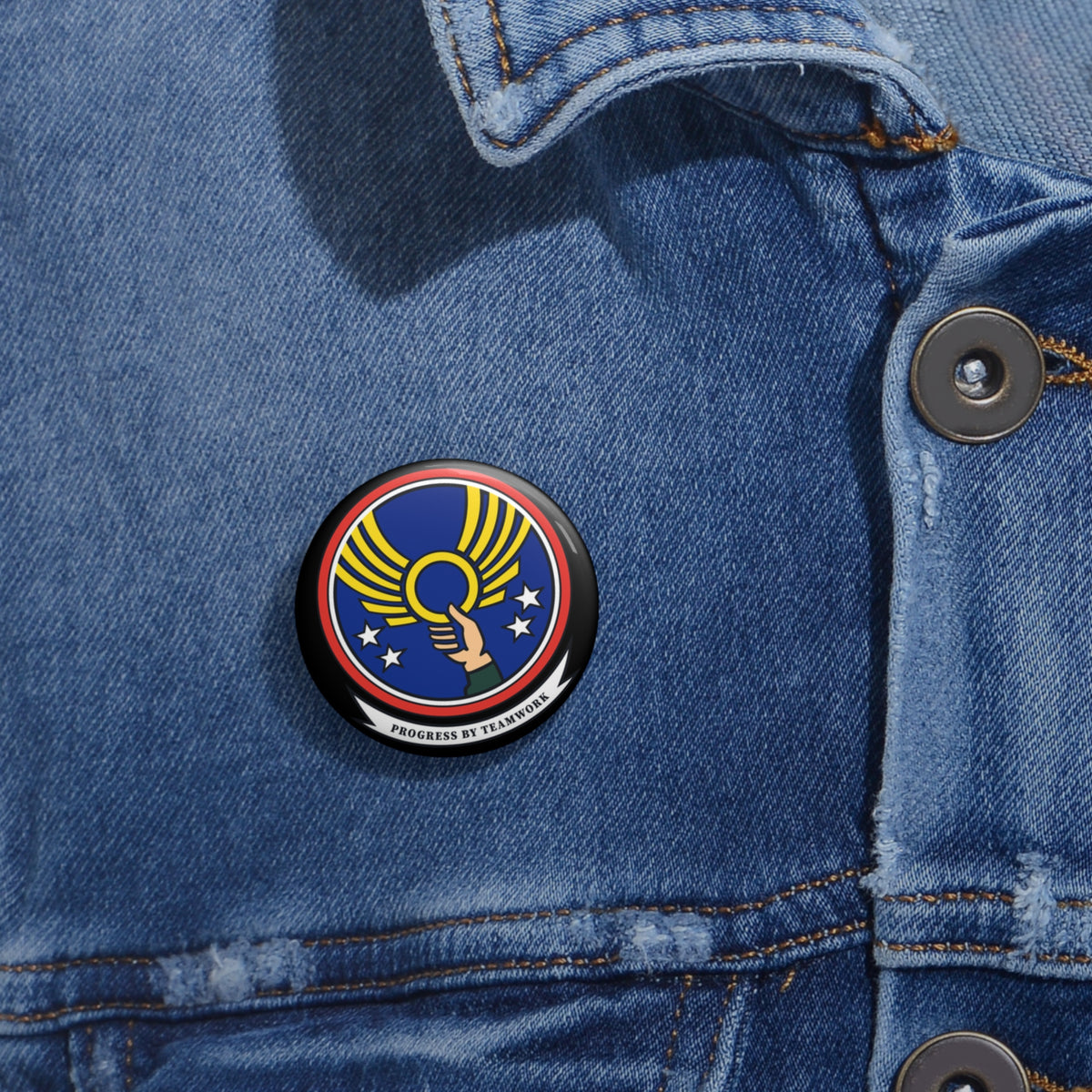 Custom Pin Button - USAF - 4th Civil Engineer Squadron wo txt X 300