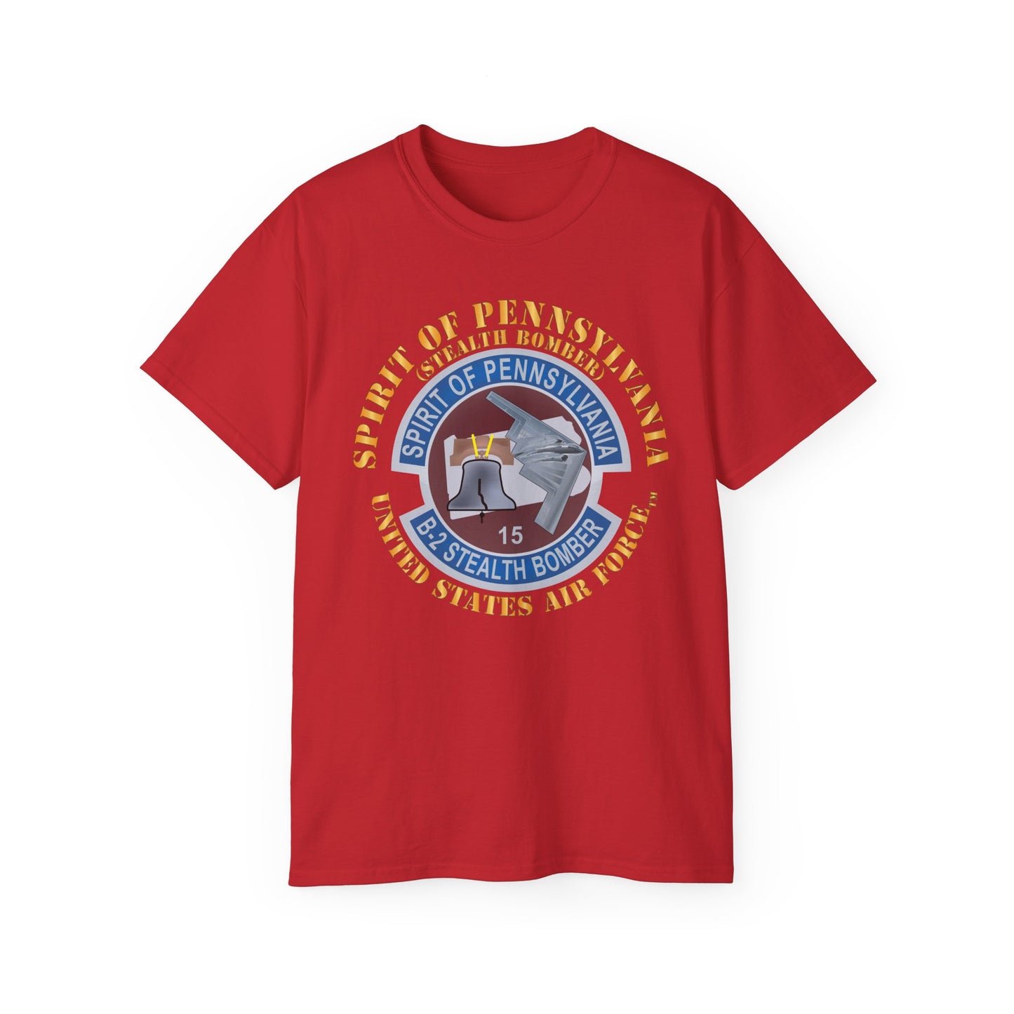 Unisex Ultra Cotton Tee - USAF - B2 - Spirit of Pennsylvania Stealth Bomber X 300