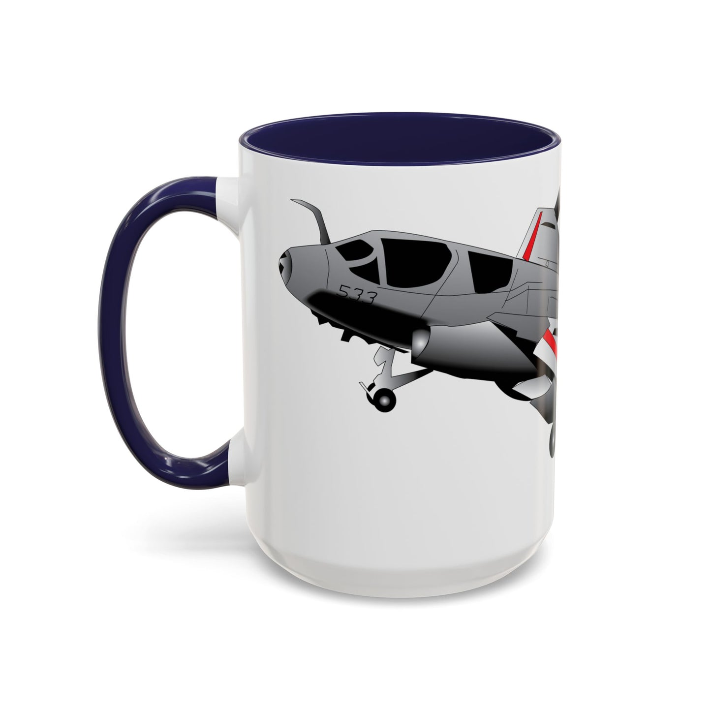 Accent Coffee Mug (11oz & 15oz) - Aircraft - Navy - A-6A Intruder X 300