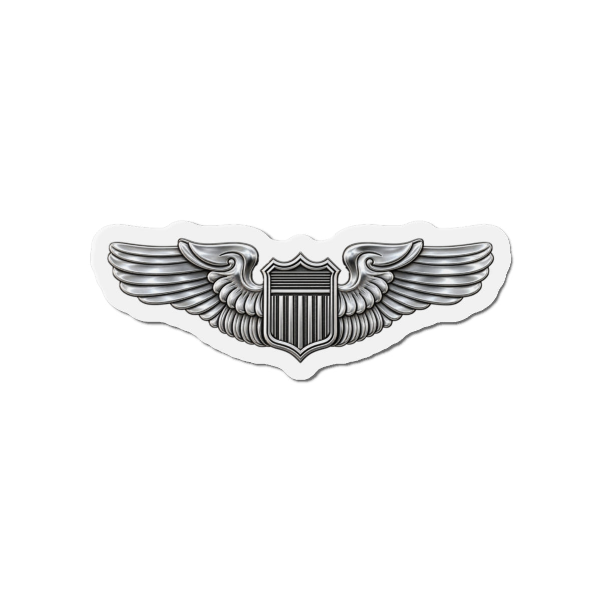 Die-Cut Magnet - USAF - Basic Pilot Badge wo Txt - 3D - Enhanced
