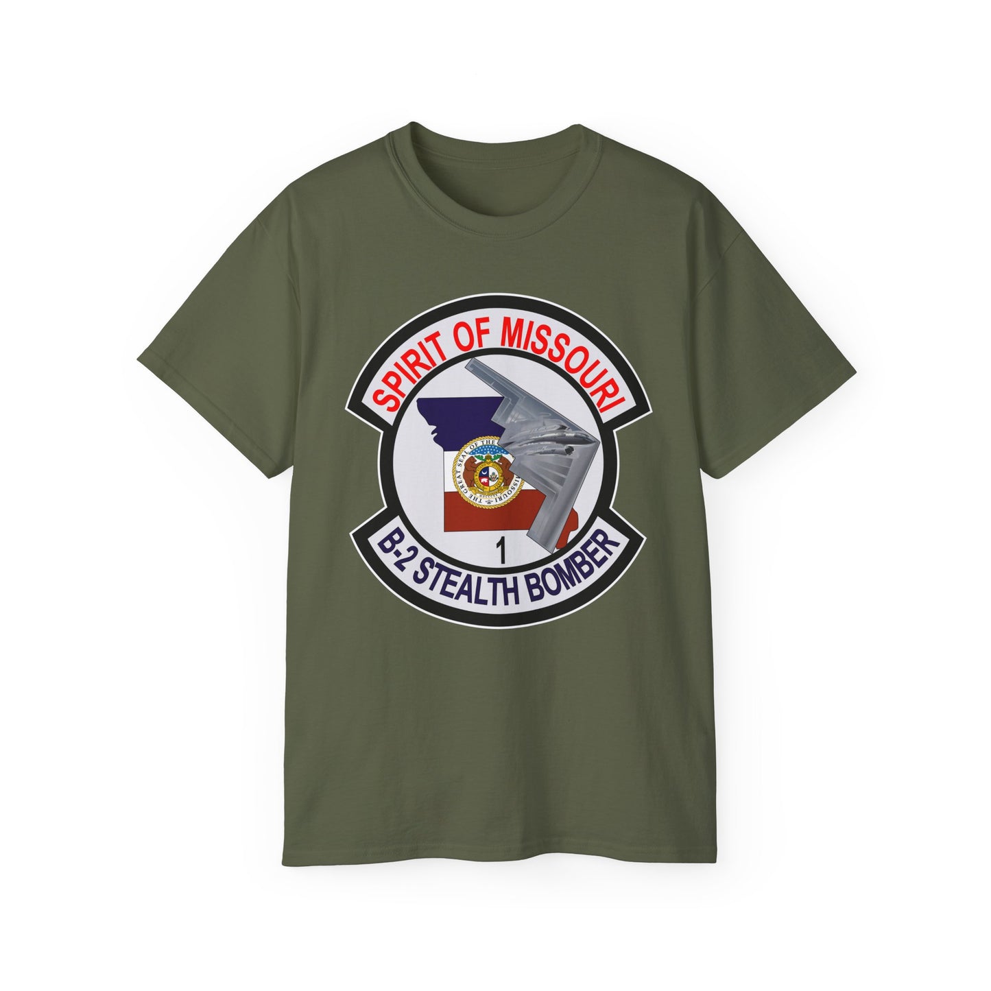 Unisex Ultra Cotton Tee - USAF - B2 - Spirit of Missouri - Stealth Bomber wo Txt