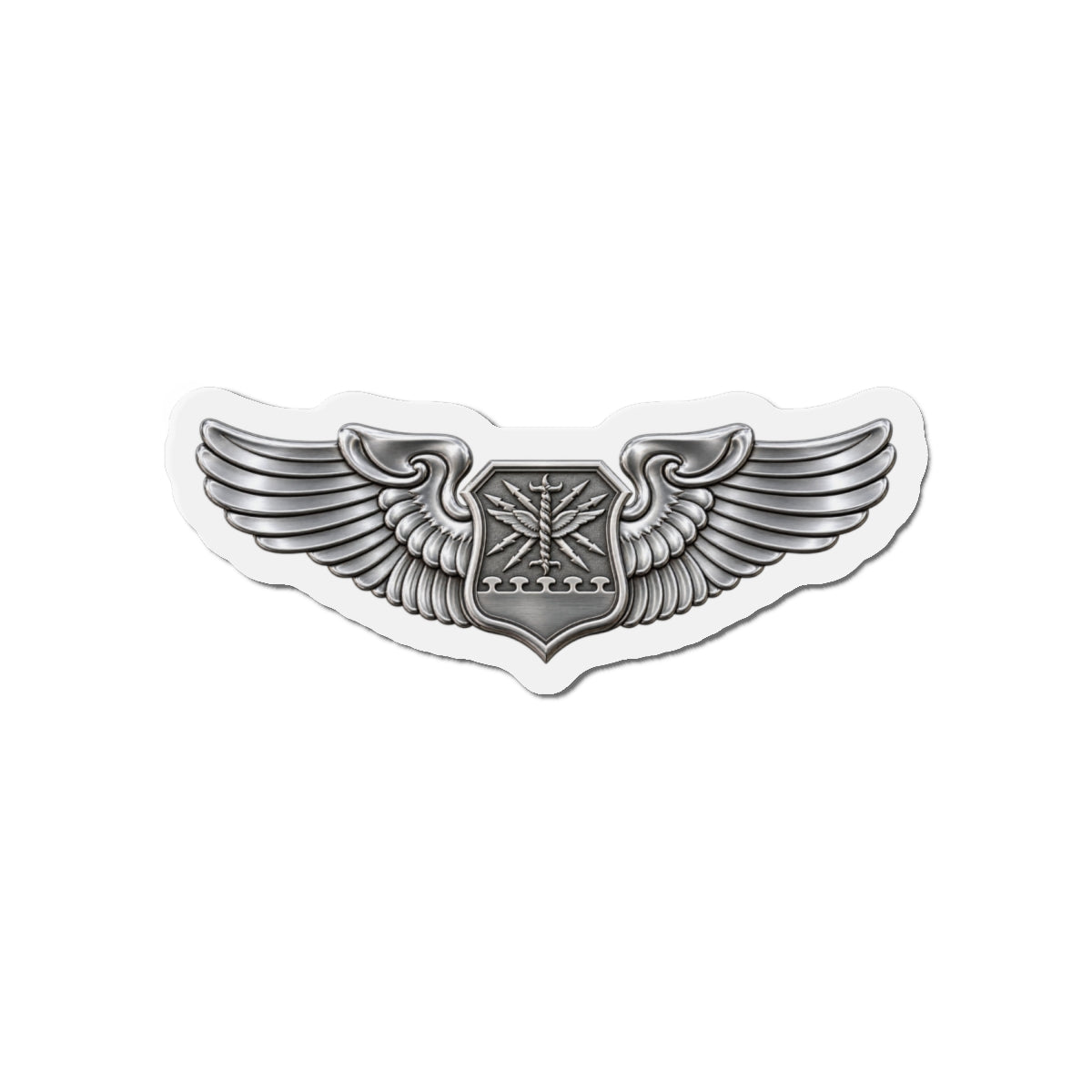 Die-Cut Magnet - USAF - Navigator, Combat Systems Officer, Observer Badge - 3D - Enhanced
