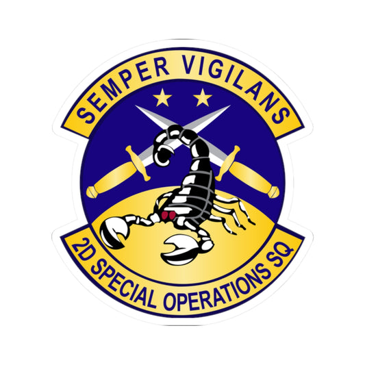 Kiss-Cut Stickers - USAFSOF - 2nd Special Operations Squadron wo Txt