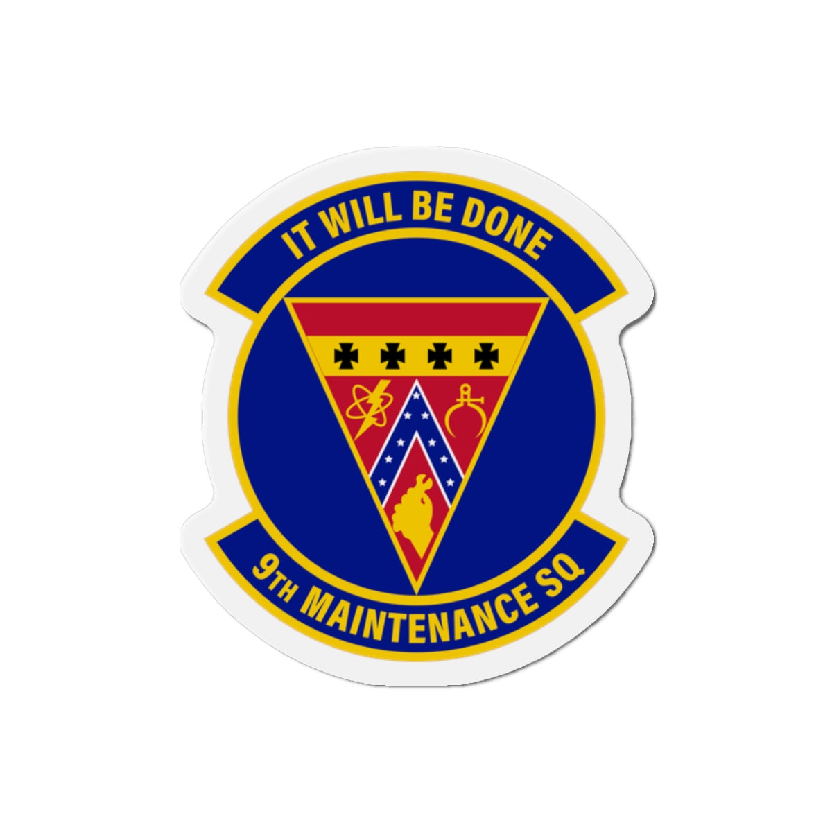 Die-Cut Magnet - USAF - 9th Maintenance Squadron wo txt X 300
