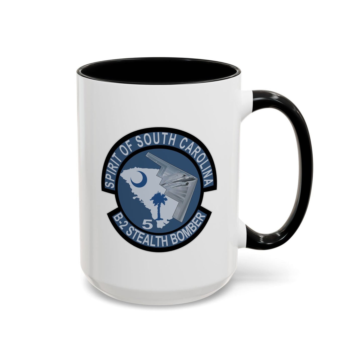 Accent Coffee Mug (11oz & 15oz) - USAF - B2 - Spirit of South Carolina Stealth Bomber wo Txt X 300