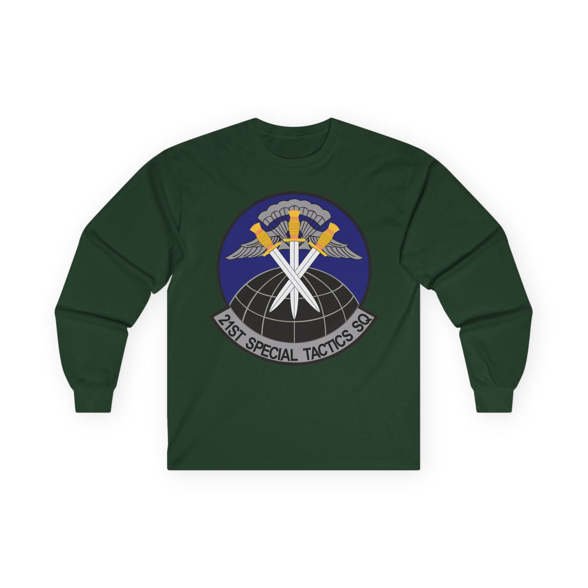Unisex Ultra Cotton Long Sleeve Tee - USAF - 21st Special Tactics Squadron wo Txt