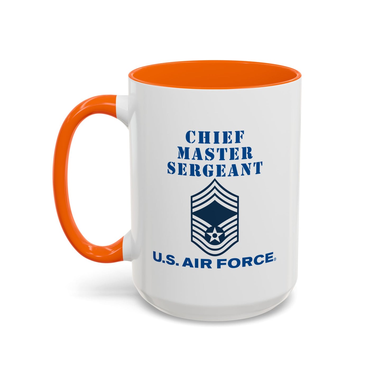 Accent Coffee Mug (11oz & 15oz) - USAF - Chief Master Sergeant (E9a) - 2020 - US Air Force w Text X 300