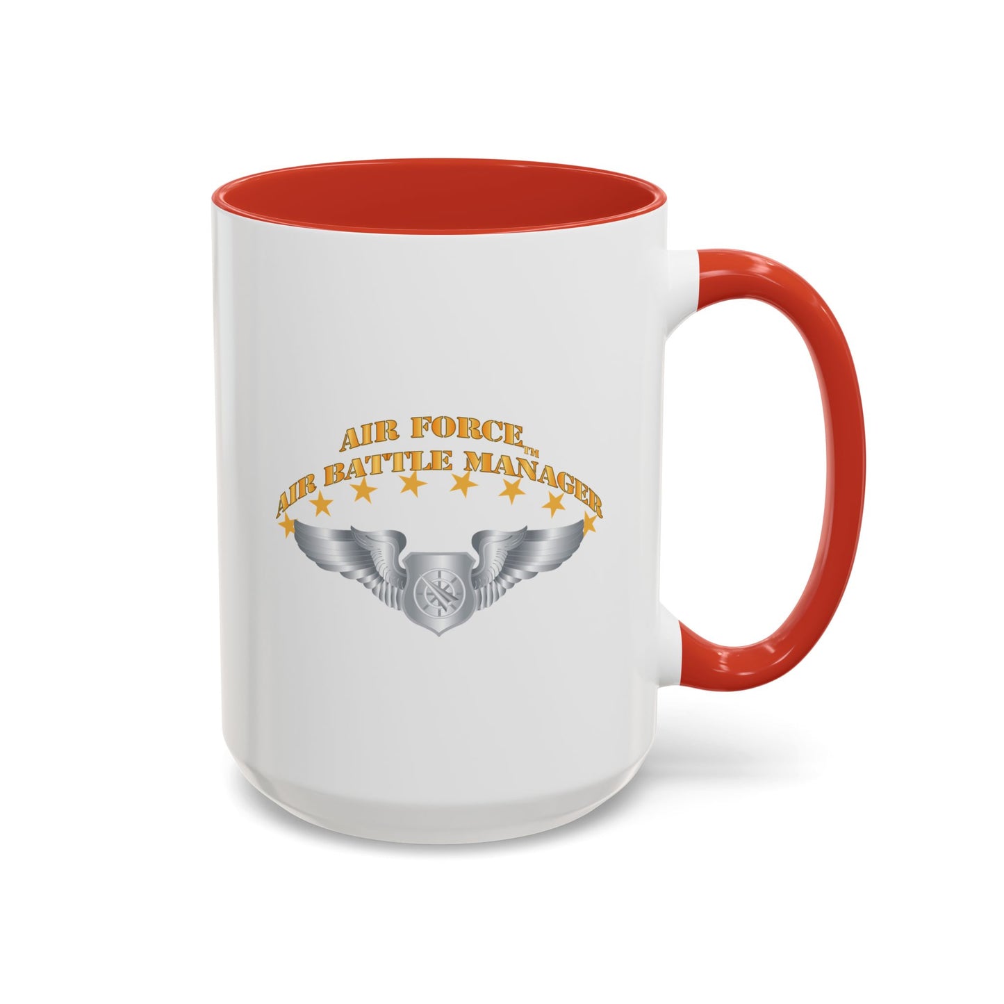Accent Coffee Mug (11oz & 15oz) - USAF - Air Battle Manager - Basic Wings X 300