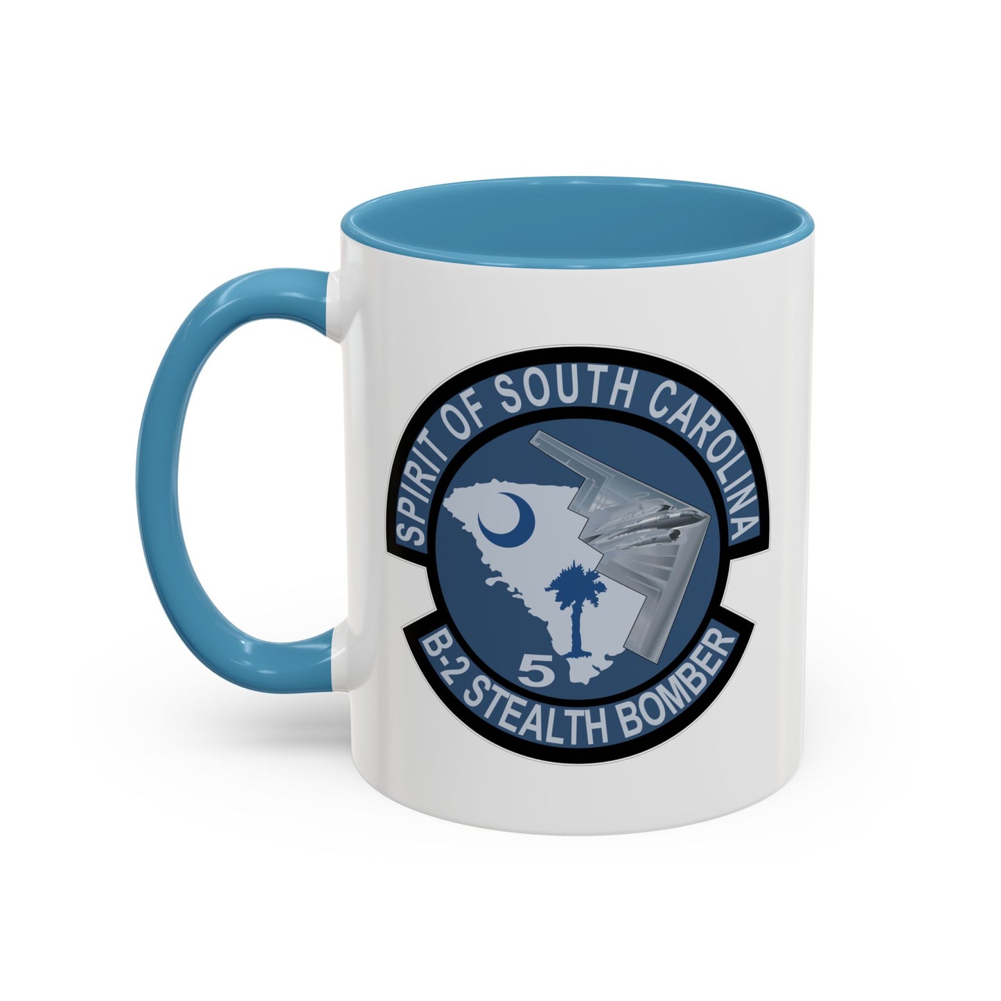Accent Coffee Mug (11oz & 15oz) - USAF - B2 - Spirit of South Carolina Stealth Bomber wo Txt X 300