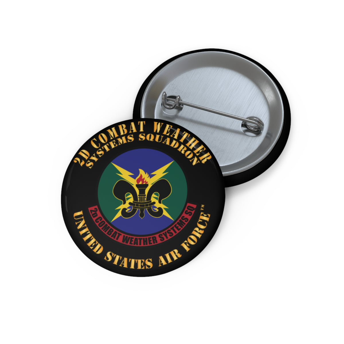 Custom Pin Button - USAF - 2d Combat Weather Systems Squadron X 300 ...
