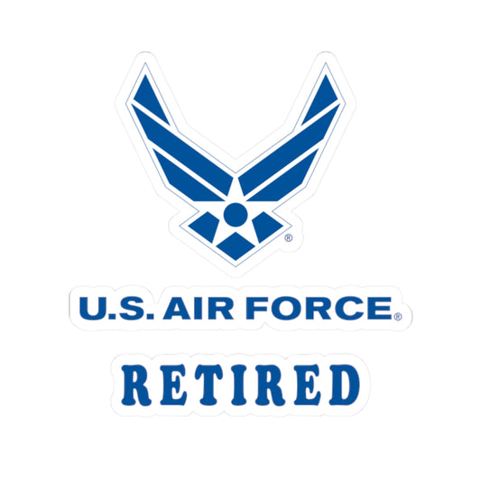 Kiss-Cut Stickers - USAF - Air Force - Retired X 300