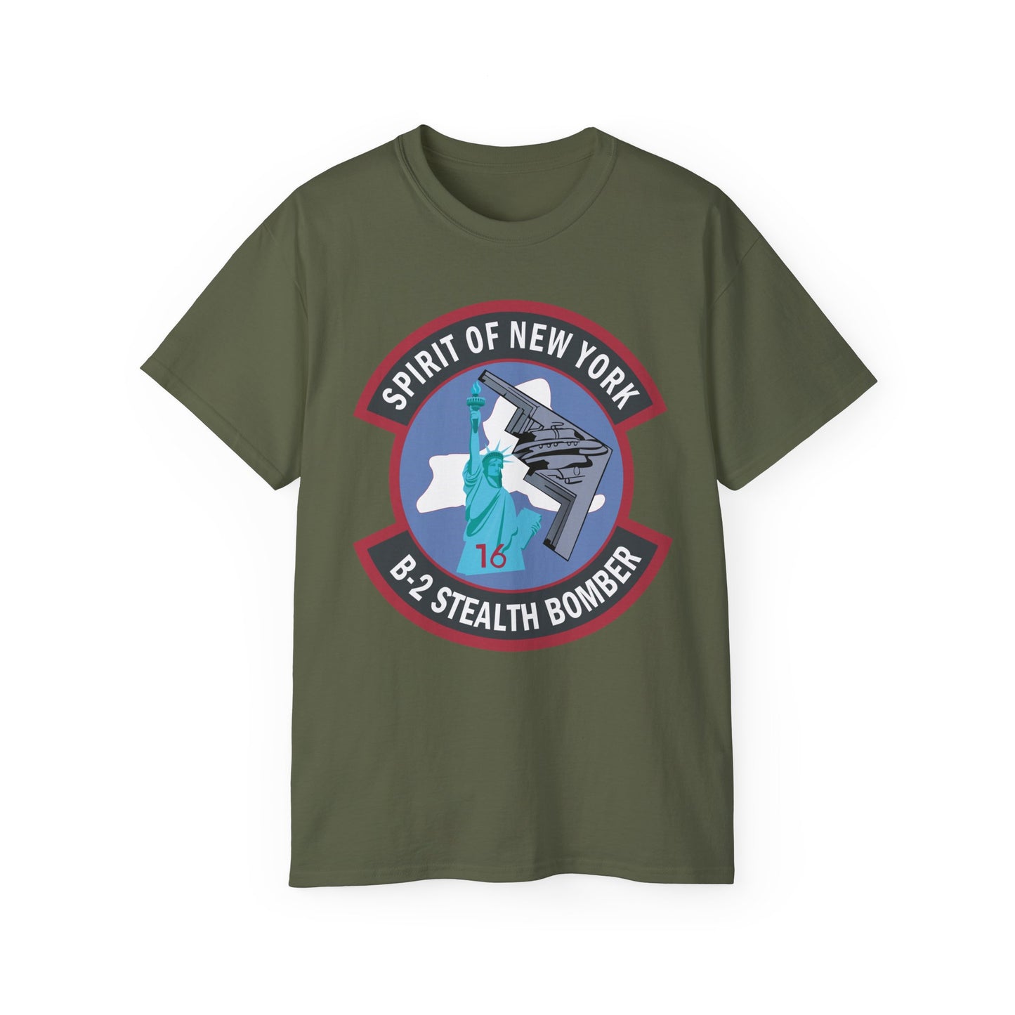 Unisex Ultra Cotton Tee - USAF - B2 - Spirit of New York - Stealth Bomber wo txt X 300