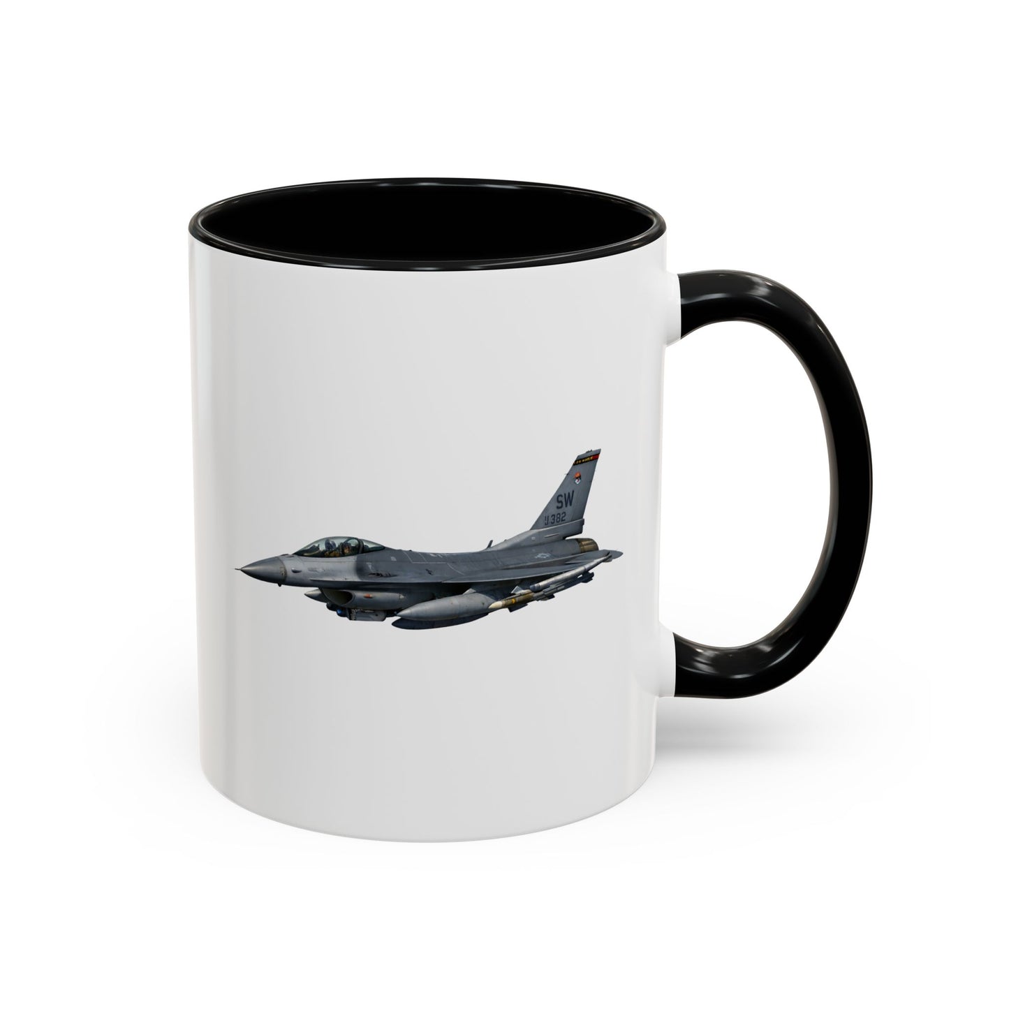 Accent Coffee Mug (11oz & 15oz) - USAF - F-16 Fighting Falcon wo txt X 300