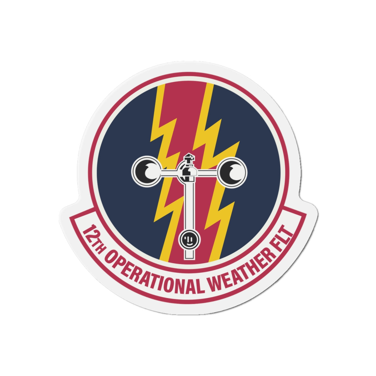 Die-Cut Magnet - USAF - 12th Operational Weather Flight wo txt