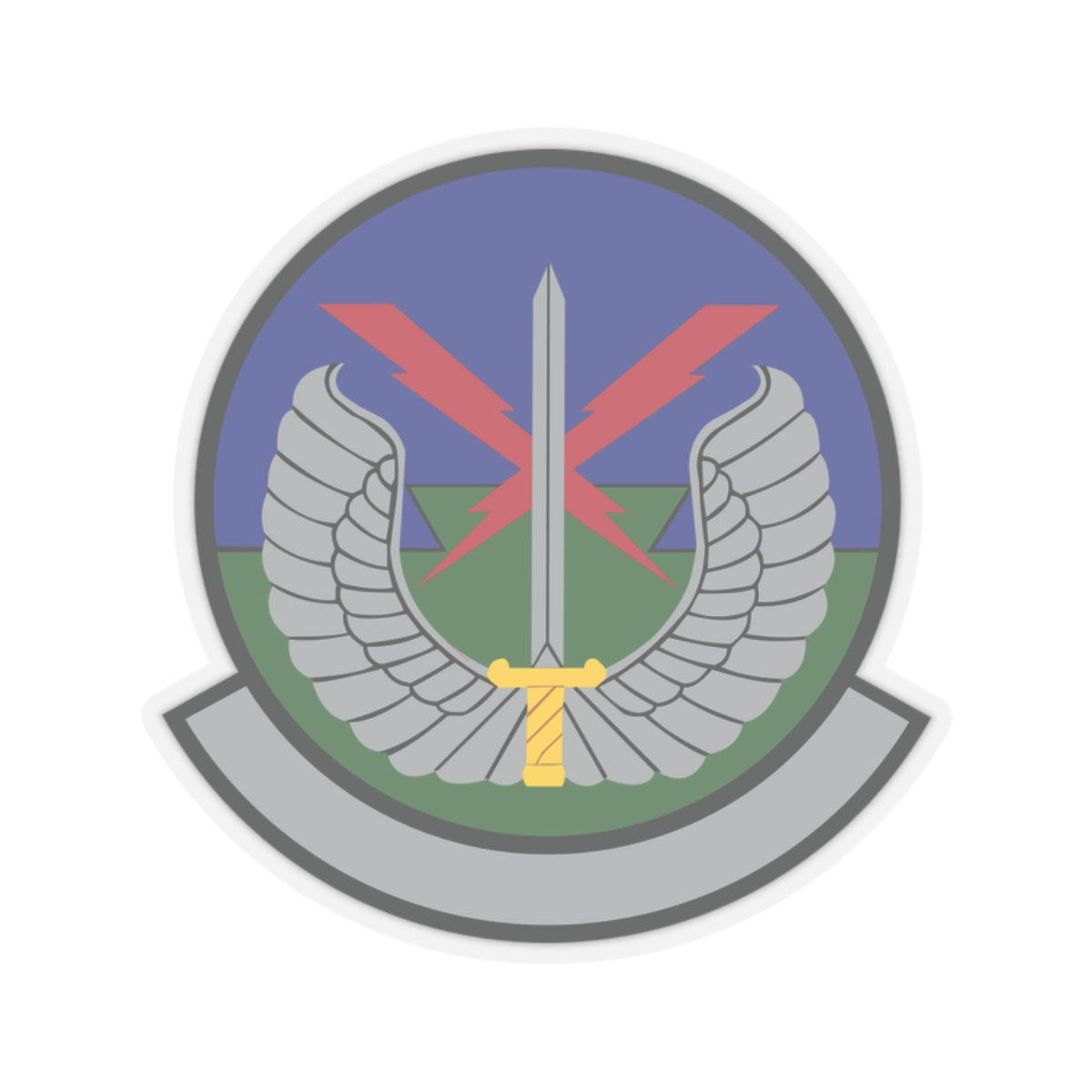 Kiss-Cut Stickers - USAF - 5th Air Support Operations Sq wo txt X 300