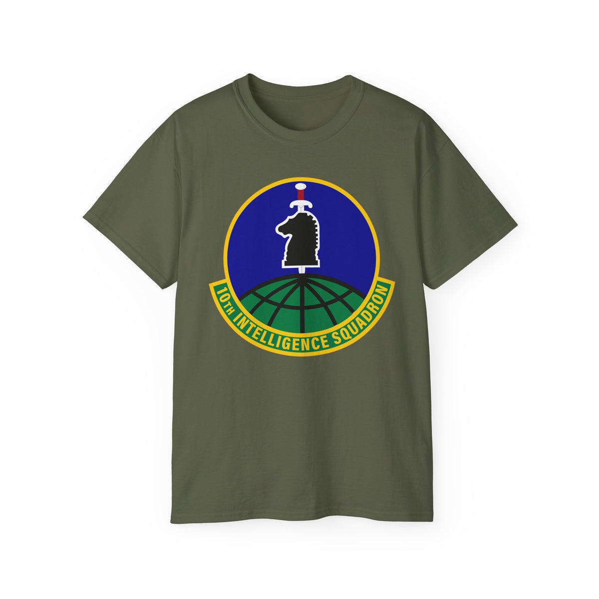 Unisex Ultra Cotton Tee - USAF - 10th Intelligence Support Sq wo txt