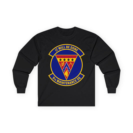 Unisex Ultra Cotton Long Sleeve Tee - USAF - 9th Maintenance Squadron wo txt X 300