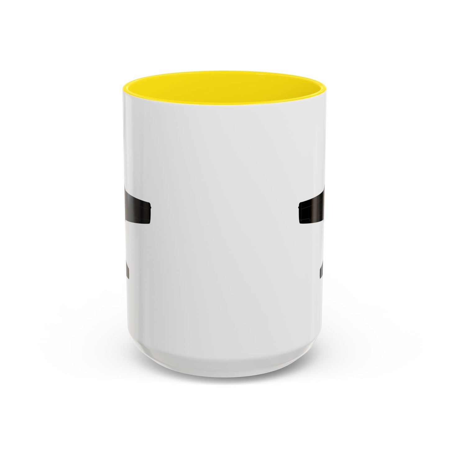 Accent Coffee Mug (11oz & 15oz) - Aircraft - T-37-Trainer - Bottom - Black - Metal X 300