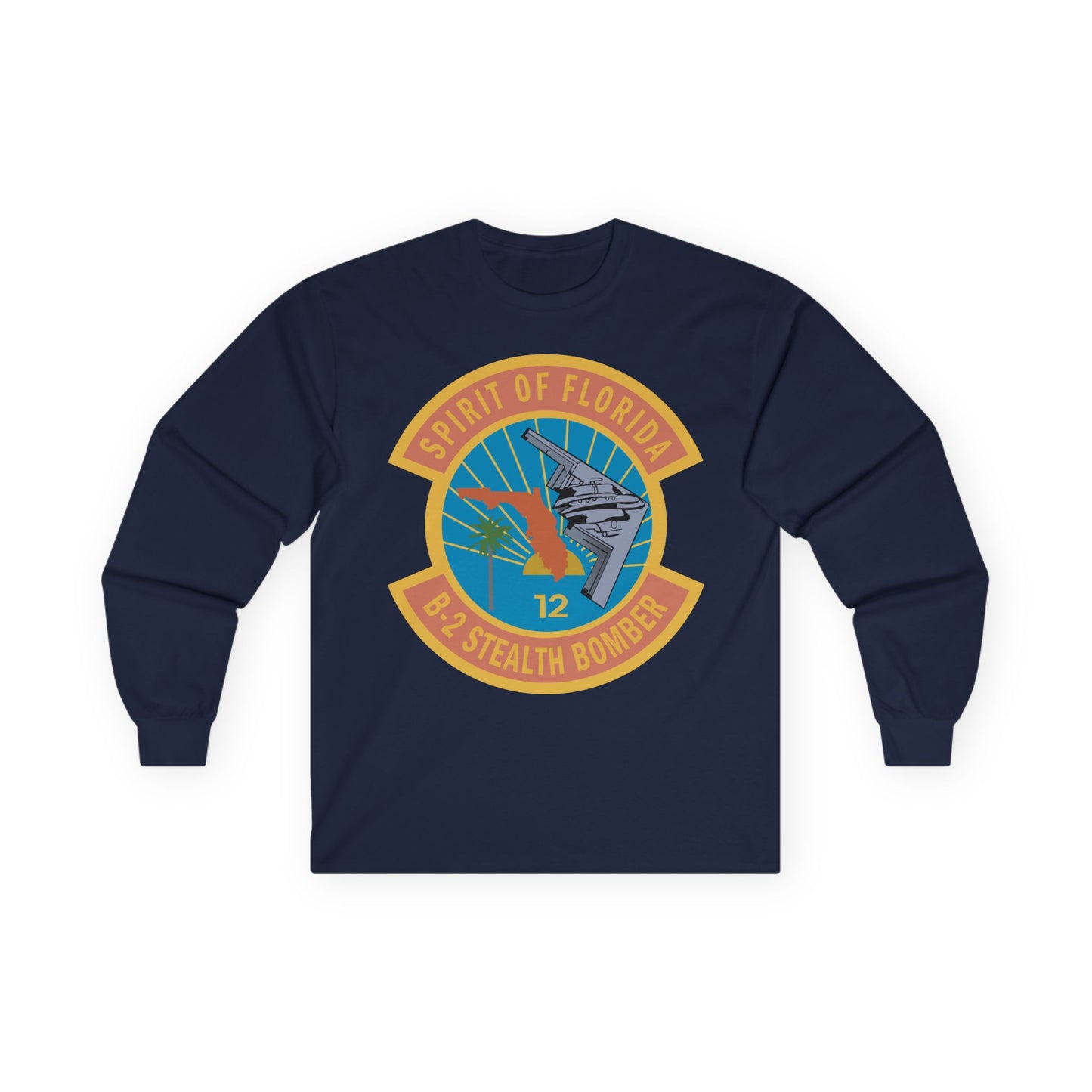 Unisex Ultra Cotton Long Sleeve Tee - USAF - B2 - Spirit of Florida - Stealth Bomber wo txt X 300