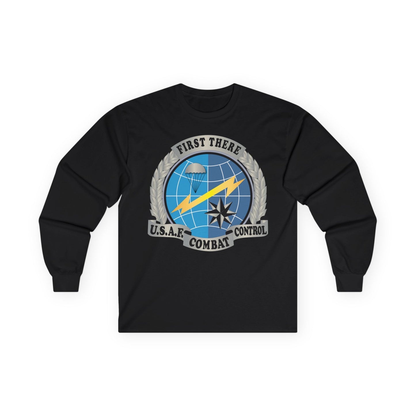 Unisex Ultra Cotton Long Sleeve Tee - USAF - Combat Controller Badge No Txt  X 300