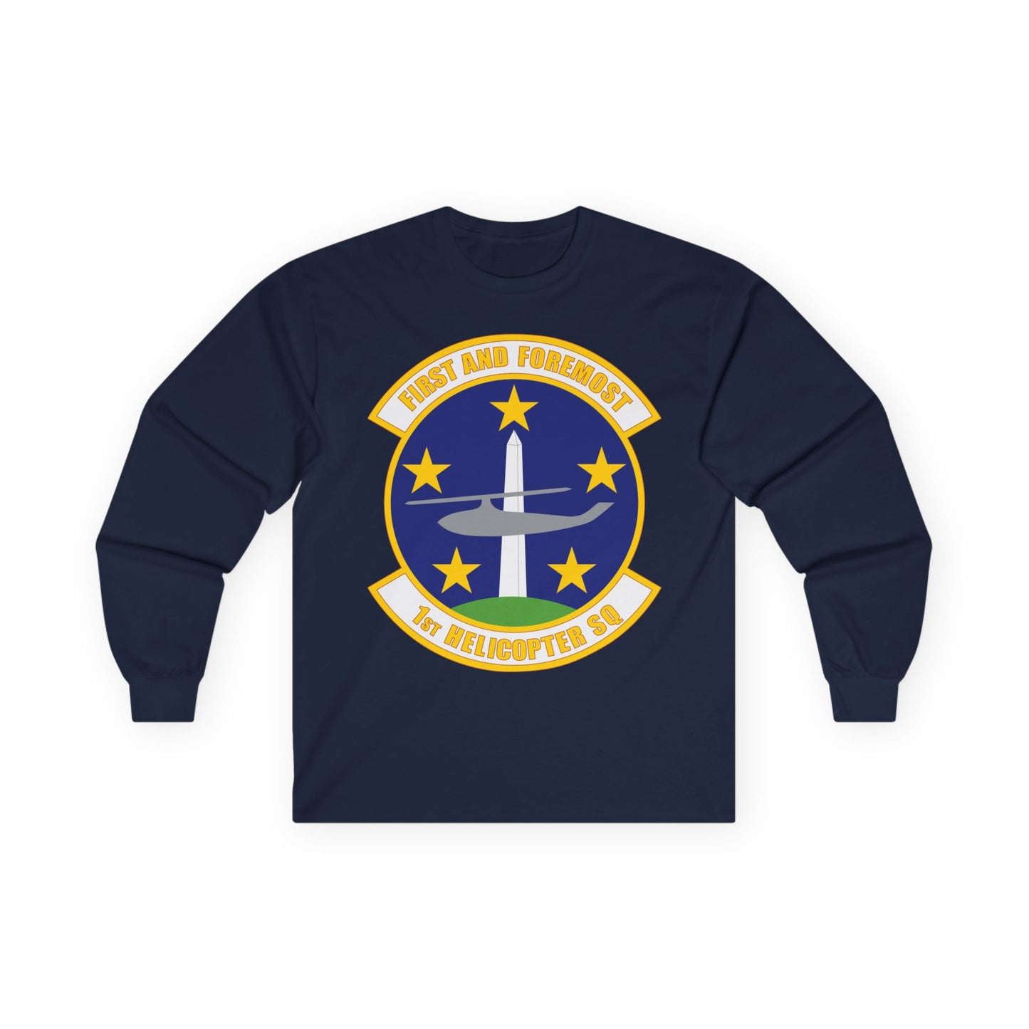 Unisex Ultra Cotton Long Sleeve Tee - USAF - 1st Helicopter Squadron (AFDW) wo txt