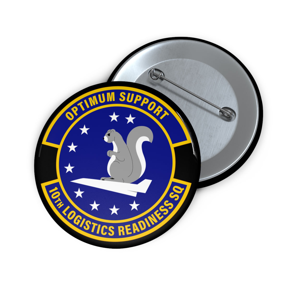 Custom Pin Button - USAF - 10th Logistics Readiness Squadron wo txt