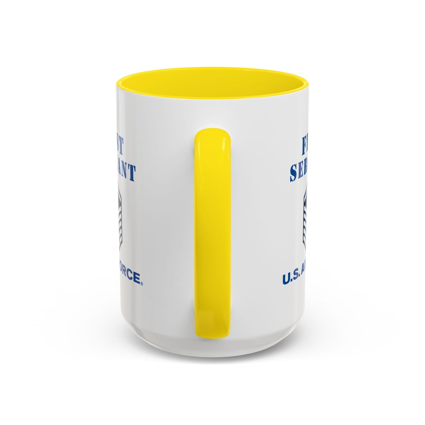 Accent Coffee Mug (11oz & 15oz) - USAF - First Sergeant (E7b) - 2020 - US Air Force w Text X 300
