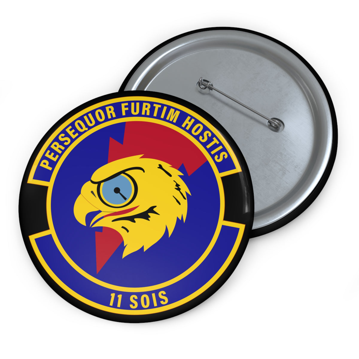 Custom Pin Button - USAF - 11th Special Operations Intelligence Sq wo txt X 300