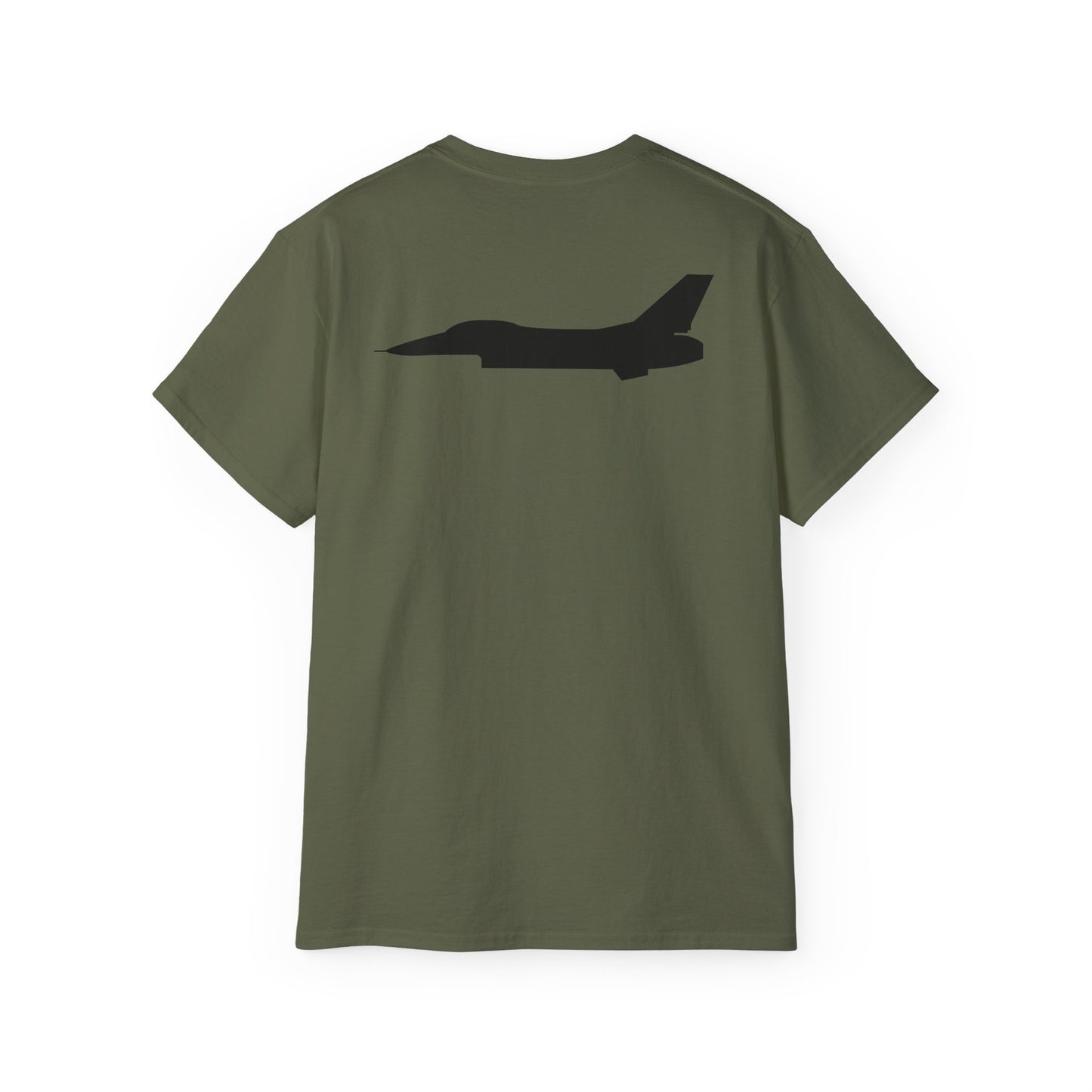 Unisex Ultra Cotton Tee - Aircraft - F-16 - Side - Black - wo Txt X 300
