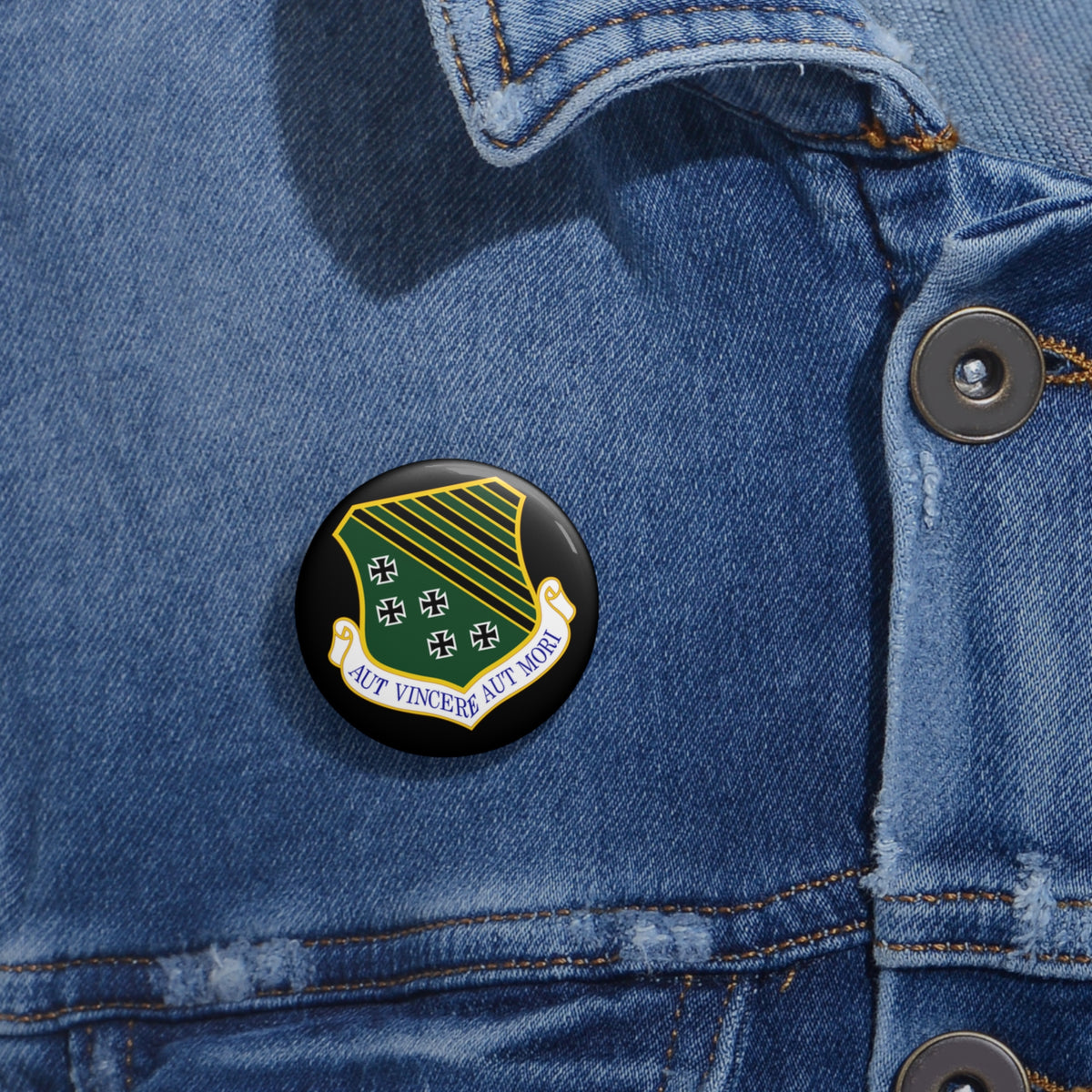 Custom Pin Button - USAF - 1st Fighter Wing wo txt