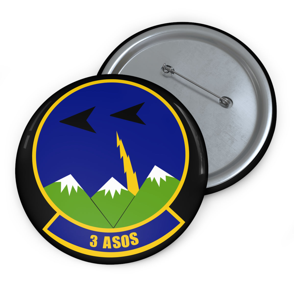 Custom Pin Button - USAF - 3rd Air Support Operations Squadron wo txt X 300