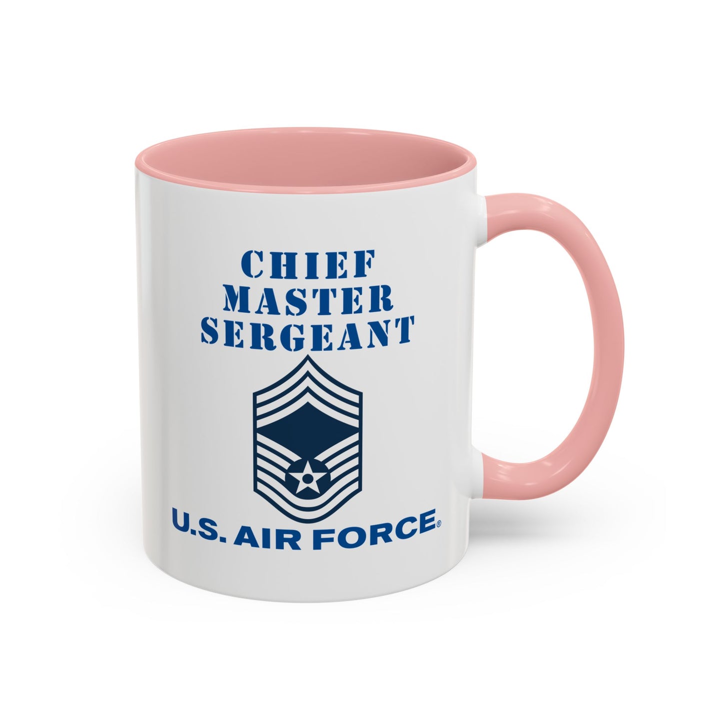 Accent Coffee Mug (11oz & 15oz) - USAF - Chief Master Sergeant (E9a) - 2020 - US Air Force w Text X 300