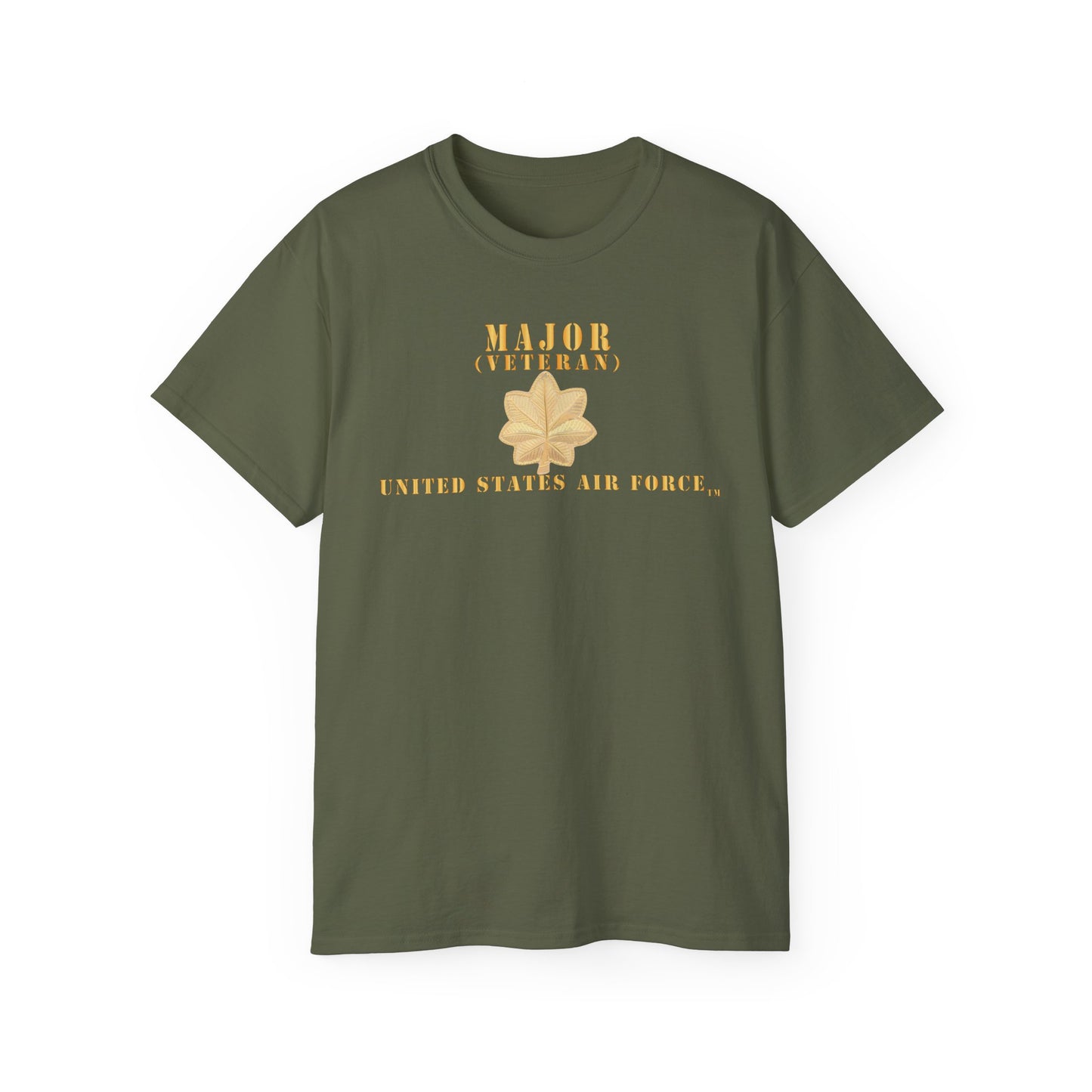 Unisex Ultra Cotton Tee - USAF - Major - MAJ - Veteran X 300