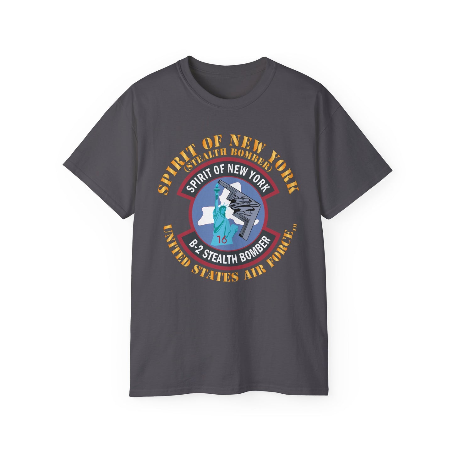 Unisex Ultra Cotton Tee - USAF - B2 - Spirit of New York - Stealth Bomber X 300