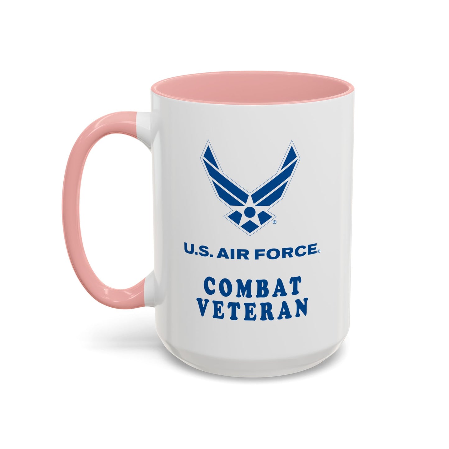 Accent Coffee Mug (11oz & 15oz) - USAF - Air Force - Combat Veteran X 300