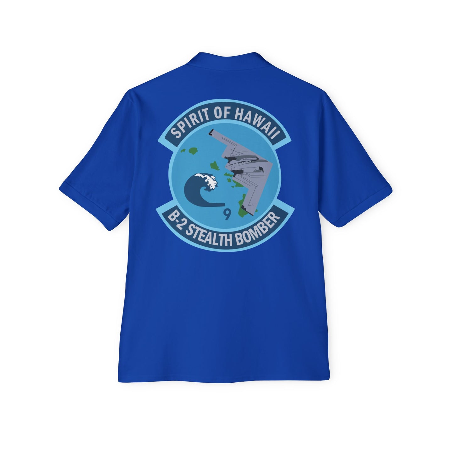 Men's Piqué Polo - USAF - B2 - Spirit of Hawaii - Stealth Bomber wo txt X 300