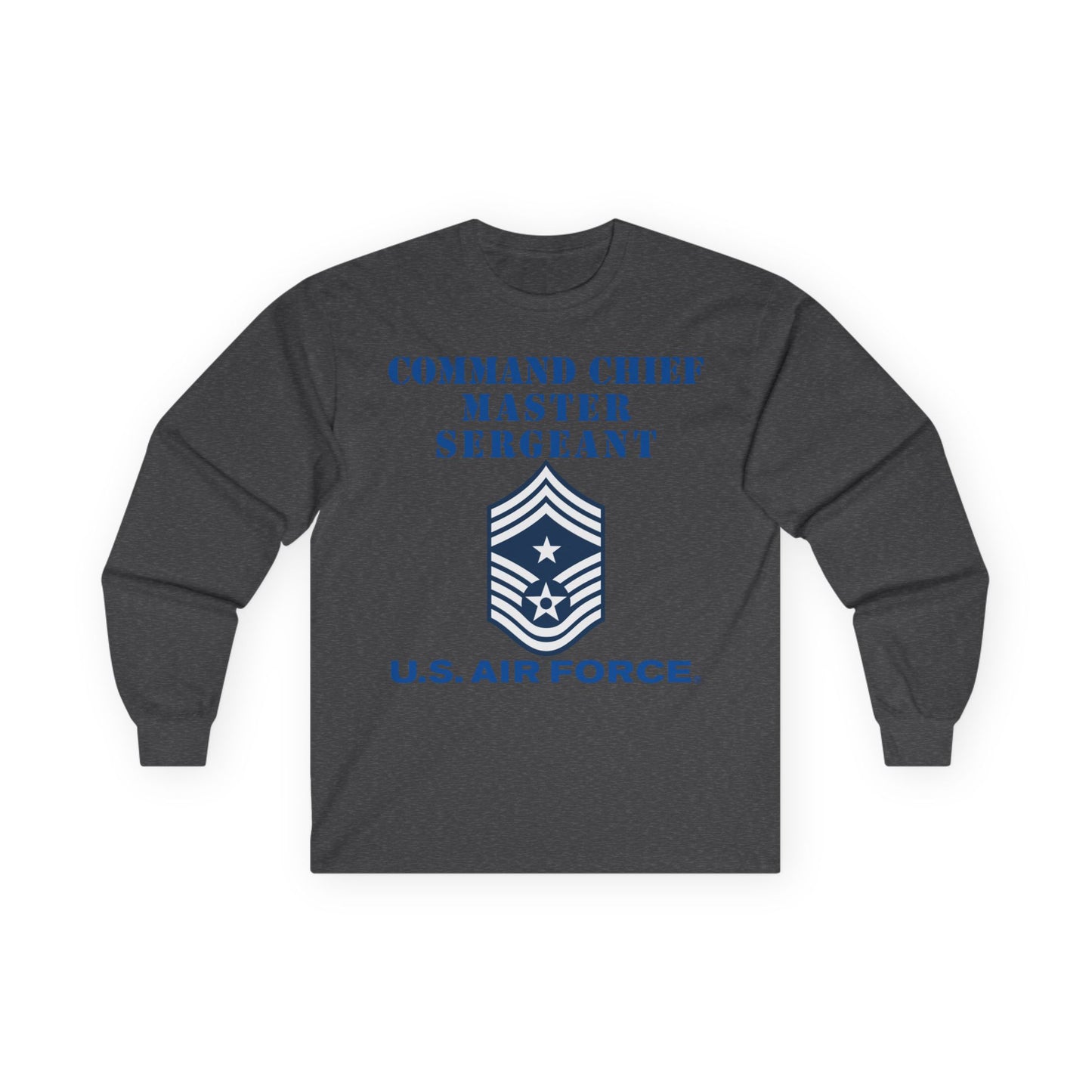 Unisex Ultra Cotton Long Sleeve Tee - USAF - Command Chief Master Sergeant (E9c) - 2020 - US Air Force w Text X 300