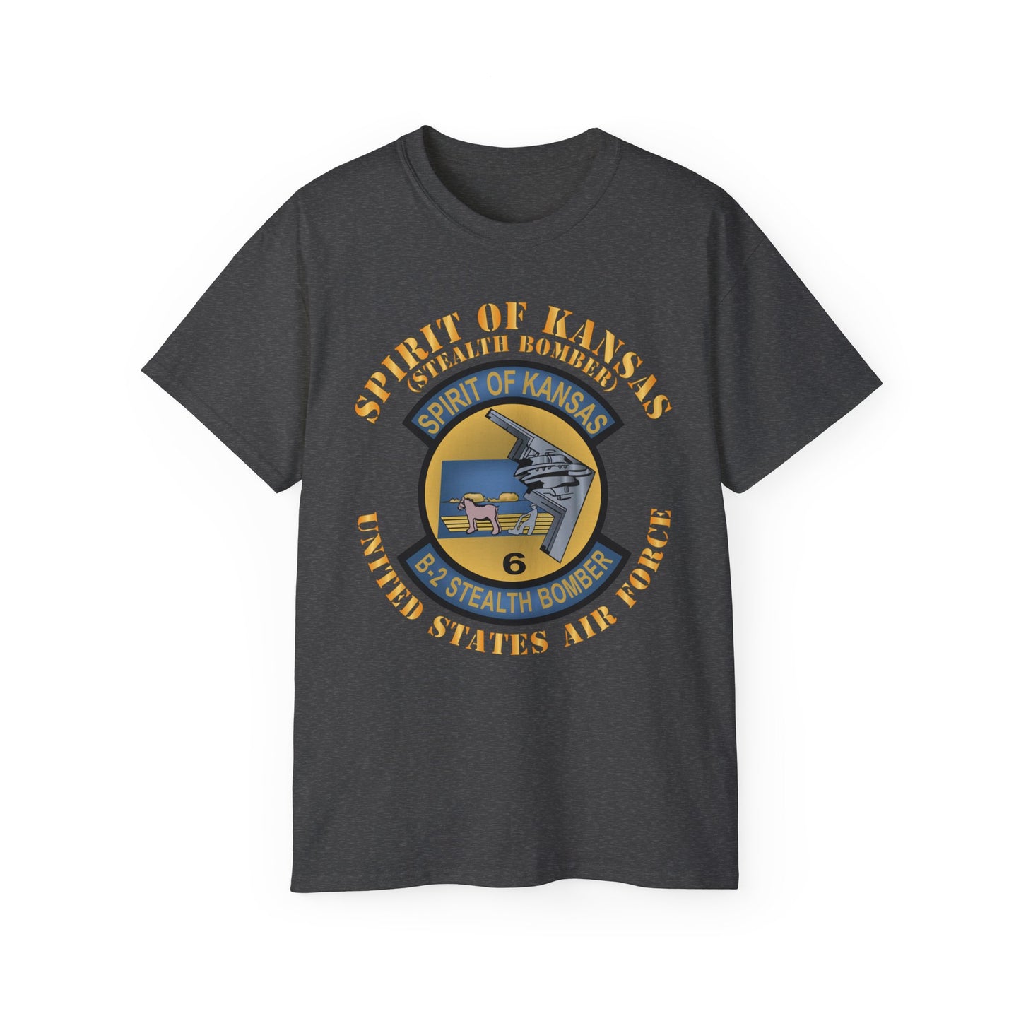 Unisex Ultra Cotton Tee -USAF - B2 - Spirit of Kansas - Stealth Bomber X 300