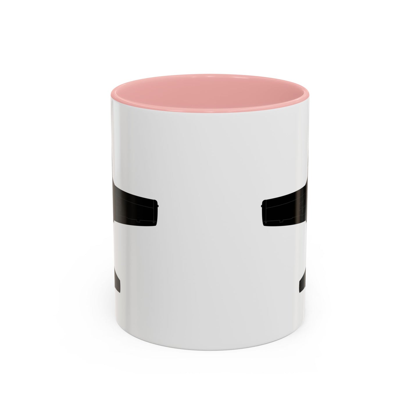 Accent Coffee Mug (11oz & 15oz) - Aircraft - T-37-Trainer - Bottom - Black - Metal X 300